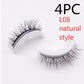 Reusable 3D Mink Lashes Natural False Eyelashes Self Adhesive Fake Glue Free Makeup Eyelash Extension Silk