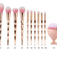 1pc Diamond Fish Makeup Brush Set Foundation Blend Power Eyeshadow Contour Concealer Blush Cosmetic Beauty Make Up