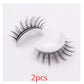 Reusable 3D Mink Lashes Natural False Eyelashes Self Adhesive Fake Glue Free Makeup Eyelash Extension Silk