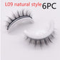 Reusable 3D Mink Lashes Natural False Eyelashes Self Adhesive Fake Glue Free Makeup Eyelash Extension Silk
