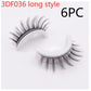 Reusable 3D Mink Lashes Natural False Eyelashes Self Adhesive Fake Glue Free Makeup Eyelash Extension Silk
