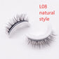 Reusable 3D Mink Lashes Natural False Eyelashes Self Adhesive Fake Glue Free Makeup Eyelash Extension Silk