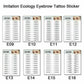 Waterproof 6D Eyebrow Tattoo Semi-Permanent Embroidery Natural Long Lasting Fake Eyebrow