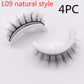 Reusable 3D Mink Lashes Natural False Eyelashes Self Adhesive Fake Glue Free Makeup Eyelash Extension Silk