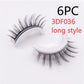 Reusable 3D Mink Lashes Natural False Eyelashes Self Adhesive Fake Glue Free Makeup Eyelash Extension Silk
