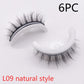 Reusable 3D Mink Lashes Natural False Eyelashes Self Adhesive Fake Glue Free Makeup Eyelash Extension Silk