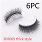 Reusable 3D Mink Lashes Natural False Eyelashes Self Adhesive Fake Glue Free Makeup Eyelash Extension Silk